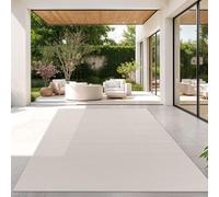 TT Home Tapis pour Extérieur Tapis De Cuisine Balcon Terrasse Design Uni Moderne, Couleur:Ivoire, Dimension:120x160 cm