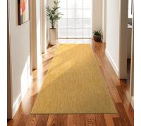 TT Home Tapis pour Extérieur Tapis De Cuisine Balcon Terrasse Design Uni Moderne, Couleur: Jaune, Dimension:80x250 cm
