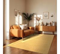 TT Home Tapis pour Extérieur Tapis De Cuisine Balcon Terrasse Design Uni Moderne, Couleur: Jaune, Dimension:300x400 cm