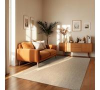 TT Home Tapis pour Extérieur Tapis De Cuisine Balcon Terrasse Design Uni Moderne, Couleur:Nature, Dimension:120x160 cm