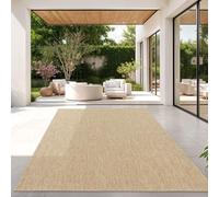 TT Home Tapis pour Extérieur Tapis De Cuisine Balcon Terrasse Design Uni Moderne, Couleur:Nature, Dimension:240x340 cm