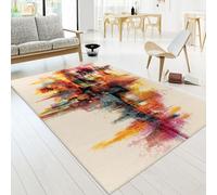 TT Home Tapis Salon Chambre Adulte Poils Ras Moderne Motif Abstrait Multicolore, Couleur:Multicolore, Dimension:160x230 cm