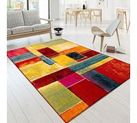 TT Home Tapis Salon Chambre Adulte Poils Ras Moderne Motif Abstrait Multicolore, Couleur:Multicolore 4, Dimension:240x330 cm