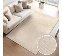 TT Home Tapis Salon Salle À Manger Poil Court Design Boho Scandinave Aspect Abstrait Uni Effet Haut-Bas Moderne, Dimension:230x320 cm