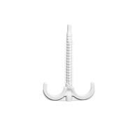 tt plast 5908312751885 Crochets doubles 77 en polypropylène pour tuyaux de câbles électriques H77/2 Blanc 10255/100 pièces