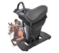 TT-YEC Appareil d'exercice Abdominal pour L'équitation À 20 Vitesses, Appareil D'équitation Électrique, Appareil De Fitness De Simulation 3D, Simulateur D'équitation 200 W avec Écran LCD,Noir