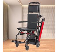 TT-YEC Chaise Monte-Escalier Électrique/À Poussée Manuelle En Alliage D'aluminium 13 Ah, Chaise D'évacuation De Transfert Pliable, Capacité De Charge 250 Kg, Aucune Installation Requise