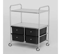 TT-YEC Chariot De Rangement Mobile Grande Capacité, Étagère De Rangement Pour Salon De Coiffure Avec 4 À 20 Tiroirs, Armoire De Rangement À Roulettes Pour Salon De Beauté,4 drawers d