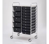 TT-YEC Chariot De Rangement Mobile Grande Capacité, Étagère De Rangement Pour Salon De Coiffure Avec 4 À 20 Tiroirs, Armoire De Rangement À Roulettes Pour Salon De Beauté,15 drawers d