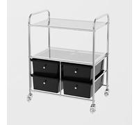 TT-YEC Chariot De Rangement Mobile Grande Capacité, Étagère De Rangement Pour Salon De Coiffure Avec 4 À 20 Tiroirs, Armoire De Rangement À Roulettes Pour Salon De Beauté,4 drawers b