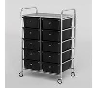 TT-YEC Chariot De Rangement Mobile Grande Capacité, Étagère De Rangement Pour Salon De Coiffure Avec 4 À 20 Tiroirs, Armoire De Rangement À Roulettes Pour Salon De Beauté,10 drawers c
