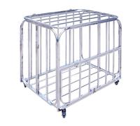 TT-YEC Chariot De Rangement Pliable en Acier Inoxydable pour Ballons De Basket, Chariot De Rangement À roulettes pour Ballons, Support De Rangement Robuste pour Ballons,XL