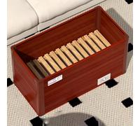 TT-YEC Chauffe-Pieds Et Chauffe-Jambes D'hiver, Chauffe-Pieds Domestique En Bois Massif Avec Réglage Progressif De La Température, Chauffe-Pieds Simple/Double.,Bl80×w40×h40cm