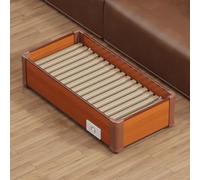 TT-YEC Chauffe-Pieds Sûr Et Silencieux Avec Thermostat Et Contrôle De Température En Continu, Chauffe-Pieds Et Chevilles En Bois, Adapté Pour Une Utilisation Sous Les Bureaux.,L80×w40×h18cm