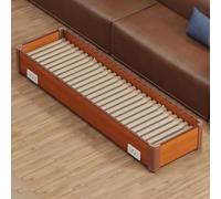 TT-YEC Chauffe-Pieds Sûr Et Silencieux Avec Thermostat Et Contrôle De Température En Continu, Chauffe-Pieds Et Chevilles En Bois, Adapté Pour Une Utilisation Sous Les Bureaux.,L140×w40×h18cm