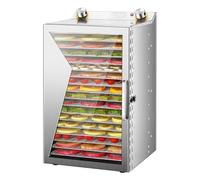 TT-YEC Déshydrateur Alimentaire Grande Capacité, Stratifié En Acier Inoxydable 18 Couches 650 W, Fenêtre Visuelle, Minuterie 12 Heures, Contrôle De Température 30-90°C