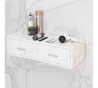 TT-YEC Équipement De Salon De Beauté Avec Tiroirs, Armoire De Rangement De Salon De Coiffure Avec Trou Pour Sèche-Cheveux, Poste De Coiffure Mural,Ml70×w30×h16cm