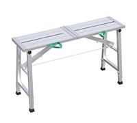 TT-YEC Équipement D'échafaudage De Plate-Forme De Travail Professionnel, Marches En Alliage D'aluminium, Échafaudage En Tubes D'acier Galvanisé, Escabeau Pliant, Hauteur Réglable,C is 180cm long