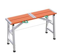 TT-YEC Équipement D'échafaudage De Plate-Forme De Travail Professionnel, Marches En Alliage D'aluminium, Échafaudage En Tubes D'acier Galvanisé, Escabeau Pliant, Hauteur Réglable,A is 160cm long