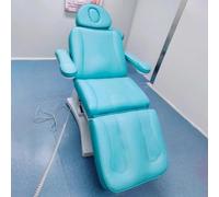 TT-YEC Fauteuil D'étirement De Beauté Électrique 4 Moteurs, Lit De Massage Avec Système De Levage À Un Bouton, Lit De Massage Des Pieds Professionnel Réglable, Charge De 150 Kg,Bleu