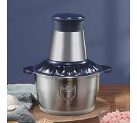 TT-YEC Hachoir À Viande Électrique Professionnel Avec 3 Paires De Têtes De Coupe 4 Pages Et Bol Inox 2L, Réglable 2 Vitesses, Petit Mixeur, Robot Culinaire