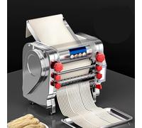 TT-YEC Machine À Nouilles Fraîches Électrique, Machine À Pétrir La Pâte Automatique en Acier Inoxydable Domestique, Largeur 16-24 Cm, Épaisseur 0,1-20 Mm Réglable, 550 W/750 W,Rolling pin w18cm