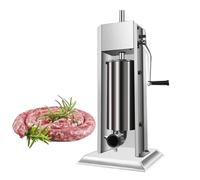 TT-YEC Machine À Saucisses Manuelle Verticale, Machine De Remplissage De Viande en Acier Inoxydable De 2 À 7 L, Machine À Saucisses À Double Vitesse avec 4 Tubes De Remplissage,7l