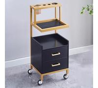 TT-YEC Meubles De Rangement Pour Salons De Coiffure Et Équipements De Spa, Chariots De Salon Avec Tiroirs Et Supports Pour Sèche-Cheveux, Chariots De Salon Professionnels À Roulettes.,C