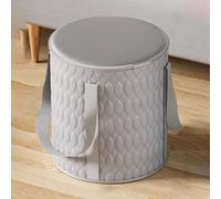 TT-YEC Seau De Bain De Pieds Pliable Épaissi Pour La Maison, Sac De Bain De Pieds Portable, Bain De Pieds Cylindrique, Bol De Spa Pour Les Pieds Avec Poignée, Grand Bain De Pieds,Gris