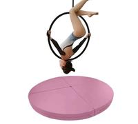 TT-YEC Tapis Antichute pour Pole Dance De 47,24 À 78,74 Pouces, Matériau en Mousse EPE De 10 Cm D'épaisseur, Tapis De Protection pour La Danse À Domicile, Surface De Danse en PU,B l120cm/47.24in