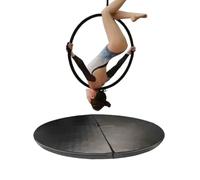 TT-YEC Tapis Antichute pour Pole Dance De 47,24 À 78,74 Pouces, Matériau en Mousse EPE De 10 Cm D'épaisseur, Tapis De Protection pour La Danse À Domicile, Surface De Danse en PU,A l120cm/47.24in