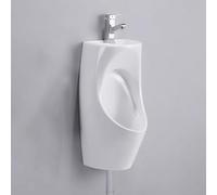 TT-YEC Urinoir Commercial en Céramique pour Adultes, Urinoir Anti-Débordement pour Hommes, Urinoir Mural À Chasse d'eau Haute Efficacité, avec Lavabo Et Robinet.,Pull Out Faucet b