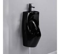 TT-YEC Urinoir Commercial en Céramique pour Adultes, Urinoir Anti-Débordement pour Hommes, Urinoir Mural À Chasse d'eau Haute Efficacité, avec Lavabo Et Robinet.,Standard Faucet d