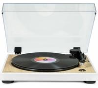 - TT301 - Tourne-disque de design de 33 et 45 rpm - Tête de lecture Audio-Technica AT3600L - Bois et blanc