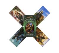 (TT41) Jeu de cartes de tarot de la sorcière verte Oracle English Visions Divination Edition Board Playing