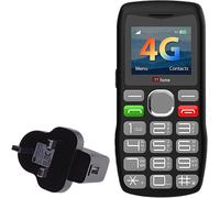 Tt890 4g Senior Phone - Téléphone Portable À Gros Boutons Facile À Utiliser Avec Bouton D'assistance D'urgence,Chargement Usb-C,Bluetooth,Appareil Photo - Débloqué (Avec Chargeur Secteur)