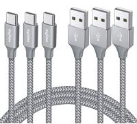 TTA-Cable USB C [1M Lot de 3], Câble USB C Charge Rapide 3A Nylon Tressé Cable USB A vers USBC Chargeur pour iPhone 16/15 Plus Pro Max, Galaxy S25 S24 S23 S22 S21 S20 S10 A13 A21 A55 A53 A35,Pixel