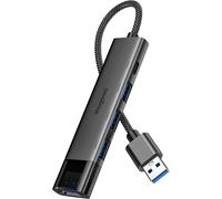 TTA-Hub USB 3.0, répartiteur USB avec 4 ports de type A 3.0 et port de type C, prolongateur USBA 5Gbps avec câble rallongé de 15cm, adaptateur multiport USB pour ordinateur portable, PC, disque dur