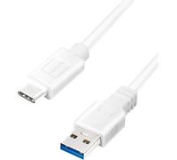 TTA-LogiLink CU0166 Câble de raccordement USB 3.2 Gen 1 (1.5m) EU Weiß