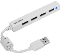 TTA-SNAPPY Slim USB Hub, 4-Port, USB 2.0, Passif, Blanc