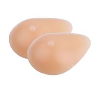 TTAO 1 Paire de Prothèses Mammaires Auto-adhésifs Faux Sein en Silicone Fausse Poitrine Respirant Souple pour prothèse de Mastectomie Ecru A Taille Unique