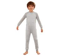 TTAO Combinaison de Soins Unisexe Enfant Grenouillère Pour Patients Handicapés Pyjama Une Pièce avec Fermeture Eclair Dans le Dos Vêtements Adaptés 5-16 Ans Gris 15-16 ans