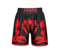 TTAO Enfant Garçon Muay Thai Short de Boxe Pantalon Court MMA Kick Boxing Grappling Arts Martiaux Short d'Entraînement Pantalons de Sport Fitness Musculation 3-16 Ans Type I 7-8 Ans