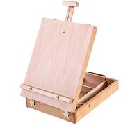 TTAototech Chevalet de table, boîte de table en bois avec support de rangement réglable pour enfants, artistes, débutants