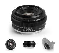TTARTISAN 25mm F2 Objectif Camera Lense pour Sony E Mount APS-C Objectif Pancake Métallique Portable Manuel pour Sony E Mount A6400 A6600 A6000 A6100 ZV-E10 FX30 A7M3（A7III） A7C