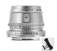 TTARTISAN 35 mm F1.4 Objectif APS-C MF pour appareils photo Fuji X Mount X-A1 X-A10 X-M1 X-M2 X-H1 X-T1 X-T10 X-T20 X-T3 X-T4 X- T100 X-T200 X-T30 X-PR01 XS10 et plus (argent)