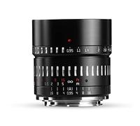 TTARTISAN 50mm F0.95 APS-C Objectif d'appareil Photo à Grande Ouverture Manuelle sans Miroir pour Prise de Vue de Nuit Portrait Bokeh Compatible avec Monture Canon M