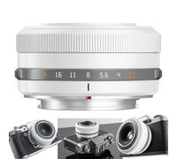 TTARTISAN AF 27mm f/2.8 XF Objectif pour appareils Photo à Monture X : X-A1, X-A10, X-M1, X-T1, X-T10, X-T100, X-PR01, X-PR03, X-E1, X-E2S, XS10, X-H1, X-H2S et Plus. (Blanc)