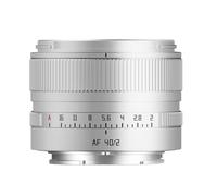 TTARTISAN AF 40mm F2 Objectif Plein Format Pour Nikon Z, Autofocus, Objectif D'appareil Photo Compact Et Léger, Compatible Avec Nikon Z-Mount Les Appareils Photo (argent)