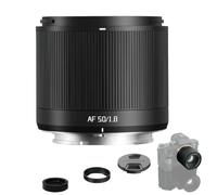 TTArtisan AF 50 mm F1.8 Neo Objectif de mise au point automatique pour montage E-Mount plein format 50 mm Distance focale fixe F1.8 Grande ouverture F1.8 Mise au point automatique STM Eye AF 156 g